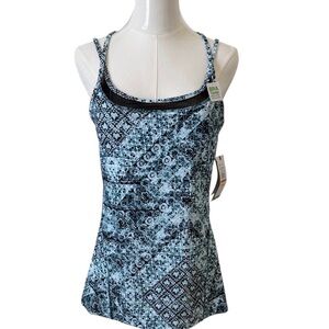 Gaiam Patterned Bra Tank Top Size M